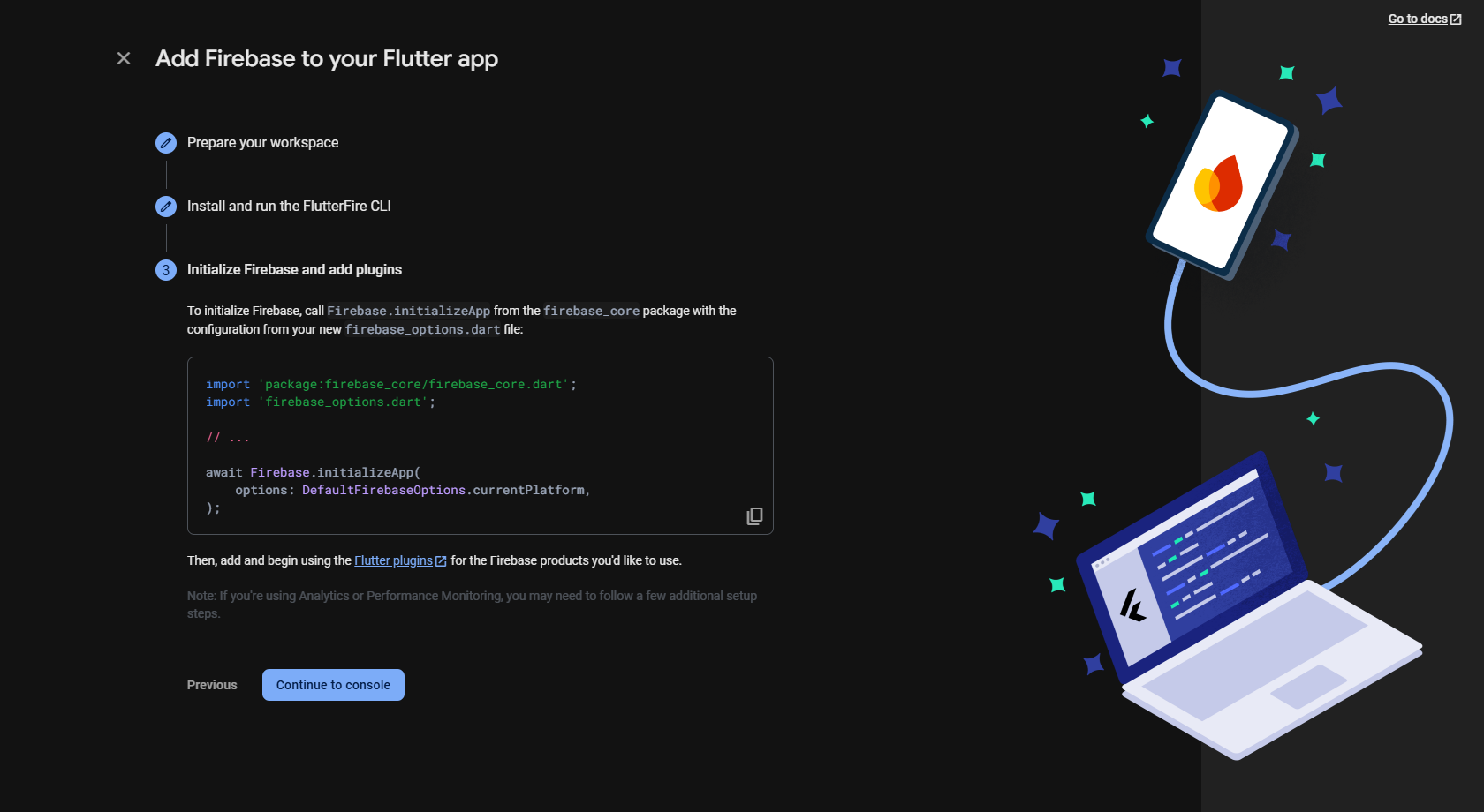 Code Snippet from Firebase UI