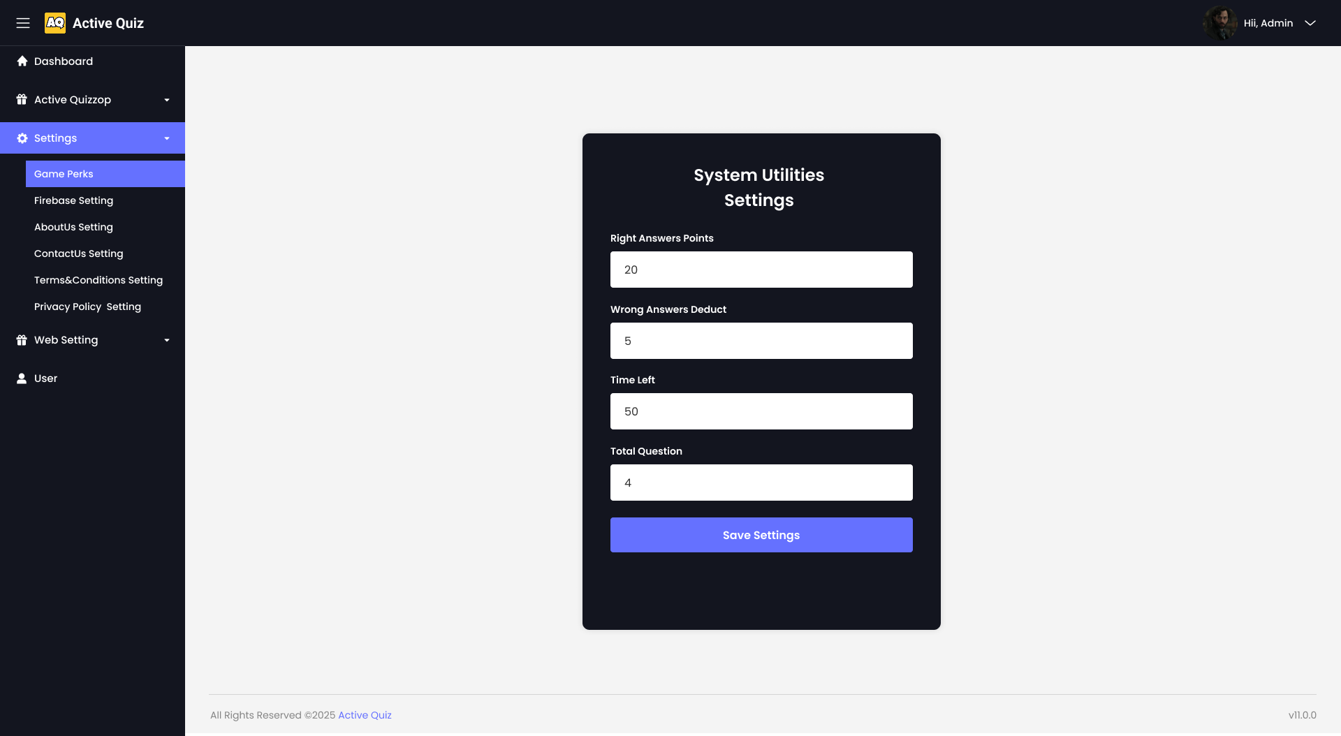 System Utilities