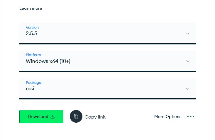 MongoDB Compass Download Page