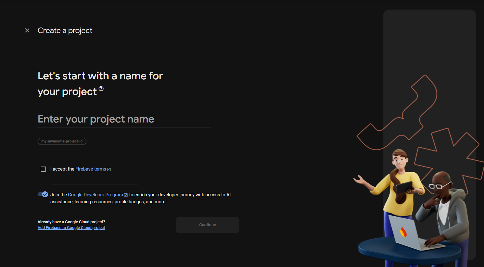 Enter Project Details