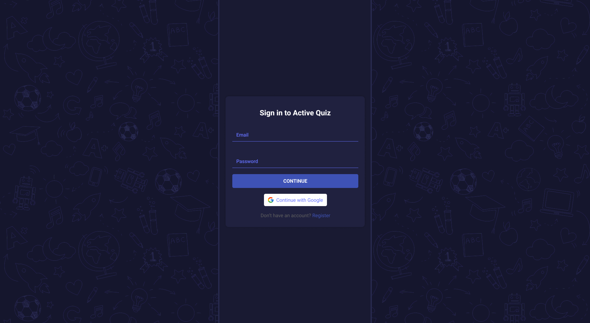 Login Screen